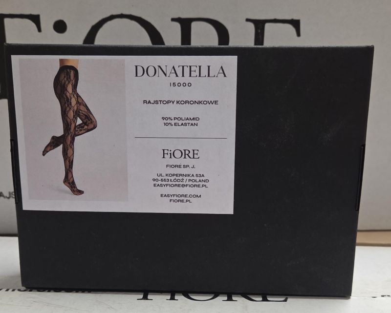 Fiore Donatella 15 den - ciorapi subtiri cu model din dantela lucrati manual